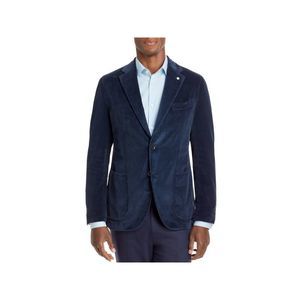 L.B.M. 1911 Mens Navy Single Breasted, Slim Fit Blazer Sport Coat 56R